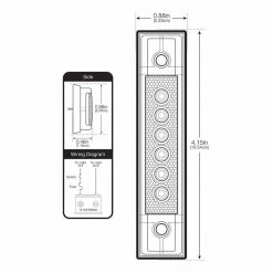 SEAVOLT Led Interior Boat Lights 4" LED Utility Light, Blue, 2-Pack -Lighting Sales Shop 20233409 5 1500.30062021100254