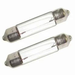 PERKO Replacement Bulbs Double-Ended Replacement Festoon Base Light Bulbs, 10W, 2pk
