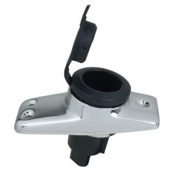 PERKO Pole Light Bases Plug-In Type Base, 16° Base, 2 Contacts, Accepts CAM Collar, Rectangular