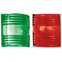Navigation Lights Accessories Replacement Lens Fits Perko Light 1264, One Red/One Green