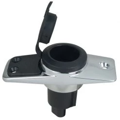 PERKO Pole Light Bases Plug-In Type Base, 5° Base, 3 Contacts, Accepts CAM Collar, Rectangular