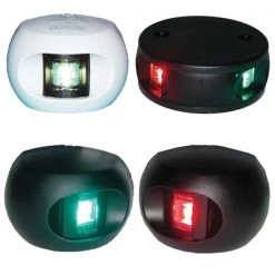 AQUA SIGNAL Navigation Lights L.E.D. Starboard Side-Mount Navigation Light, Green